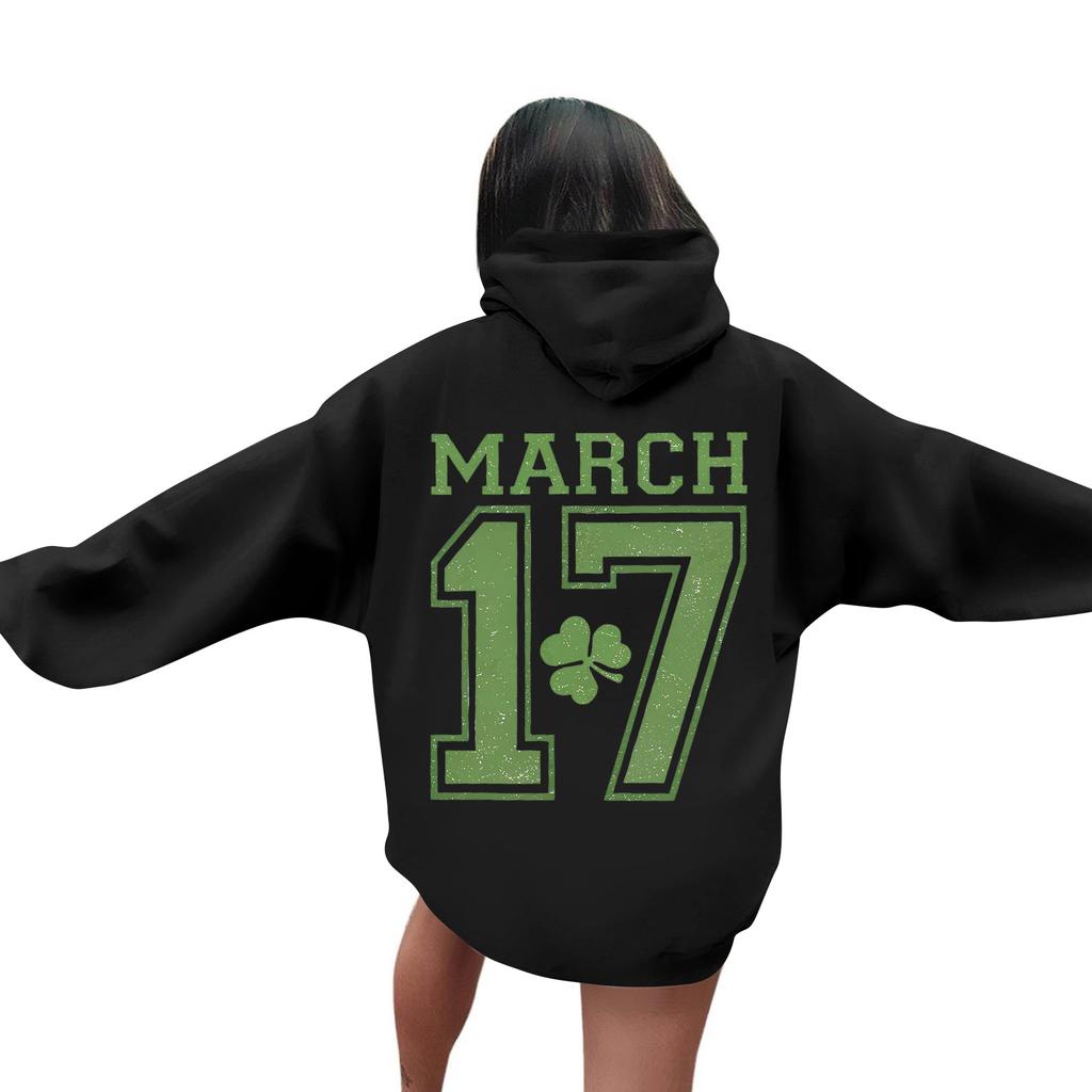 Men's St. Paul's Day Letter Hooded Sweatshirt