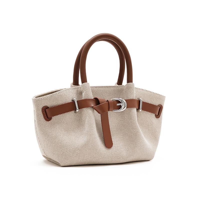 

Retro canvas Shoulder Bags Women Fashi Luxury Belt Design Underarm Bag 2026 New Winter High-quality Trend Handbags темно-коричневого