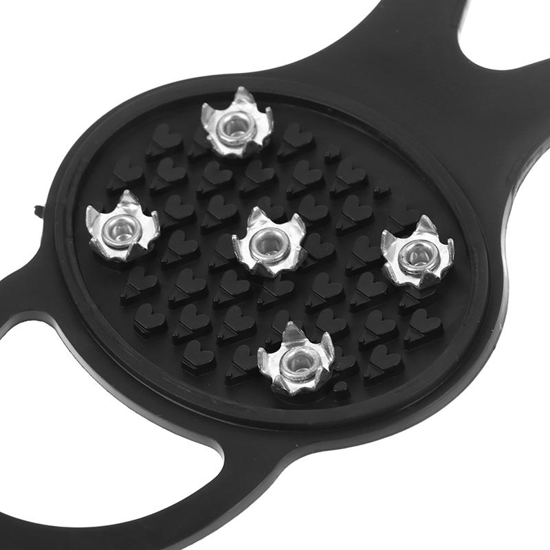 Winter Sport Shoe Cover For Women Men 2Pcs 5/8-Stud Anti-Slip Ice Claws Snow Climbing Spike Grips Crampon Cleats Boots Cover