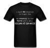 No Country To Fight For Earth Citizen Of The World T Shirt Tee
