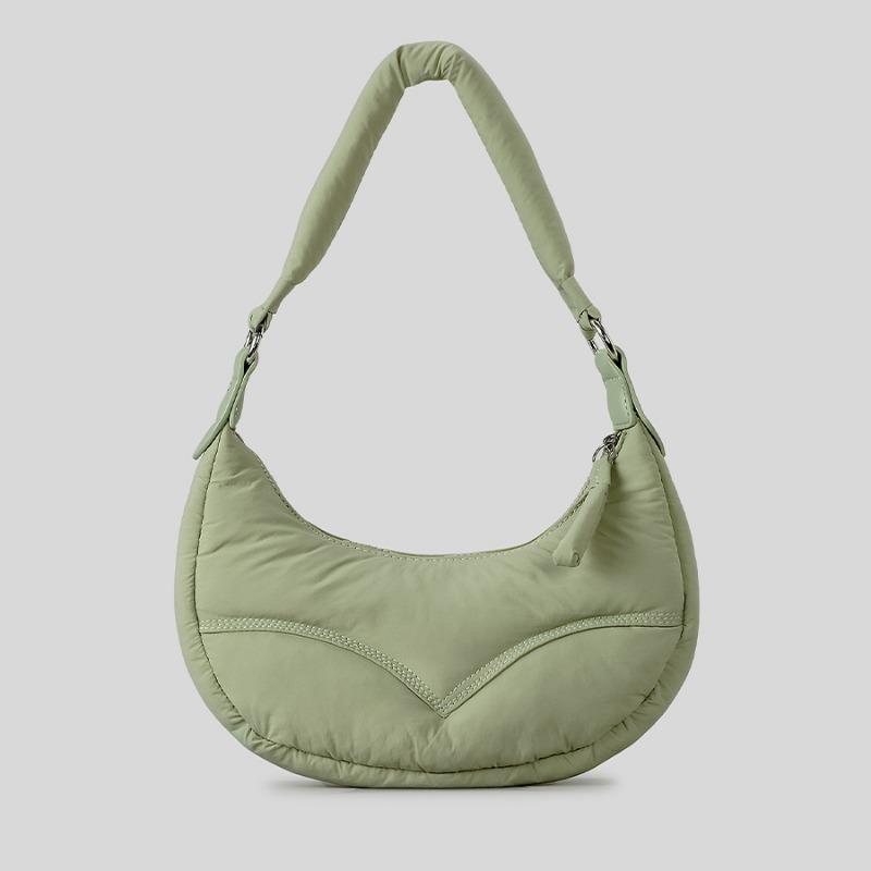 Autumn and Winter High-grade Niche Design Quilted One-shoulder Crossbody Bag Quilted Half Moon Handbag
