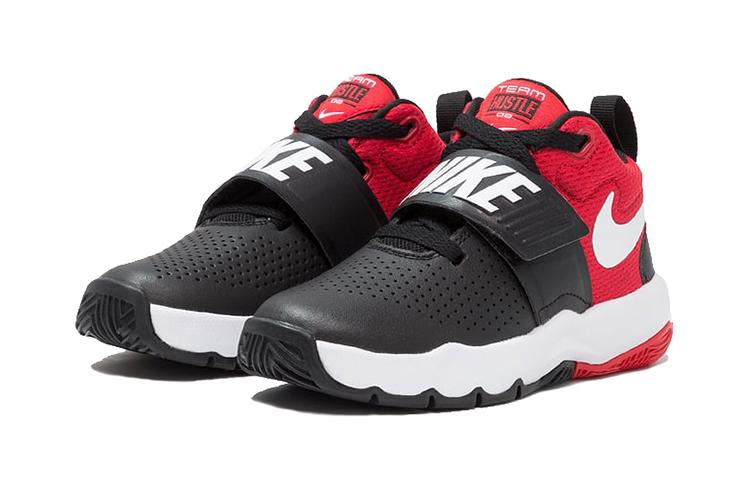 Nike Team Hustle Black University Red GS 881942-004
