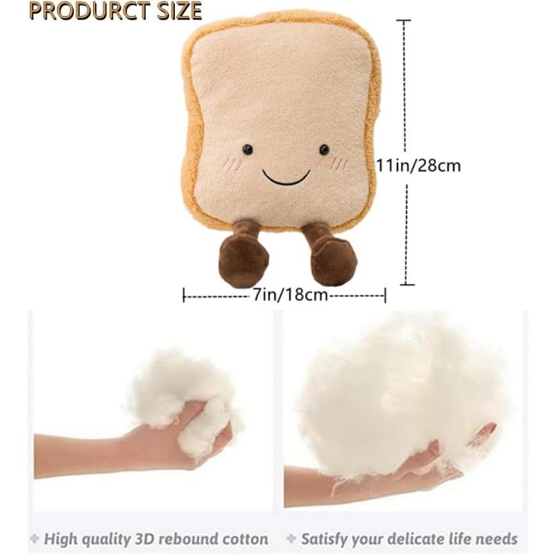 9" Croissant Plush Toy Cute Croissant Bread Pillow Stuffed Animals Funny Soft Food Plushies Toy (Pretzel)