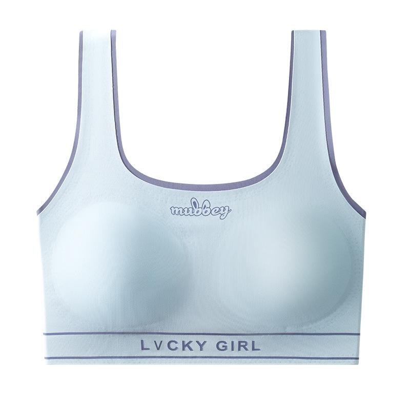 Girls  developmental underwear Junior high school students High school students Sports underwear Girls  students Adolescent girls Small vBreathable M ( 30-40kg ) синий