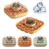 Cartoon Bear Shape Silicone Ice Cube Tray Press Type Ice Mold With Storage Container For Home Kitchen Use Durable And Easy Release Ice Maker Tool