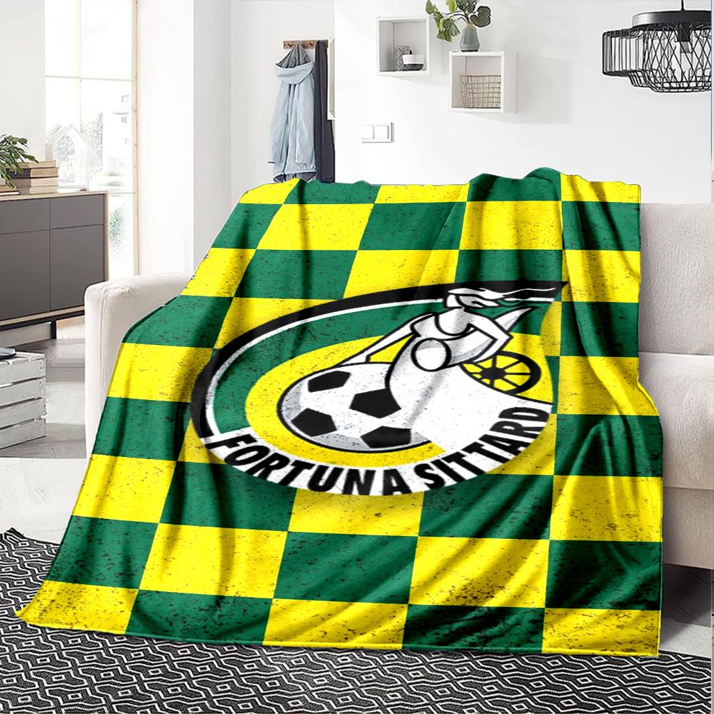 Coperta in Flanella con Stampa Fortuna Sittard Alta Qualità Calda Confortevole Coperta per Tutte le Stagioni Perfetta per Regali Decorazioni per la Casa