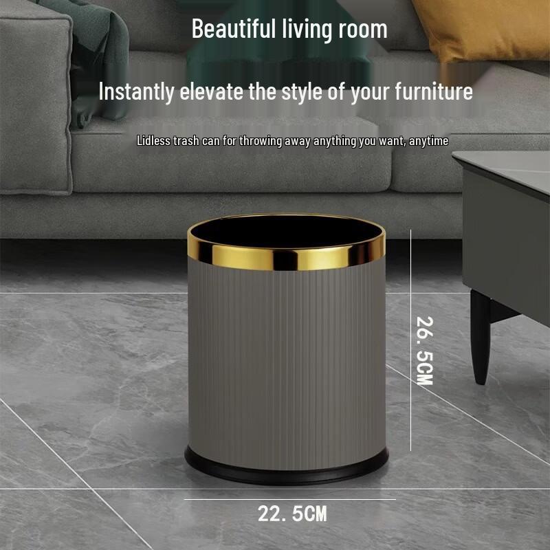 Yuzhuxun Stylish Double-Layer Trash Can Set