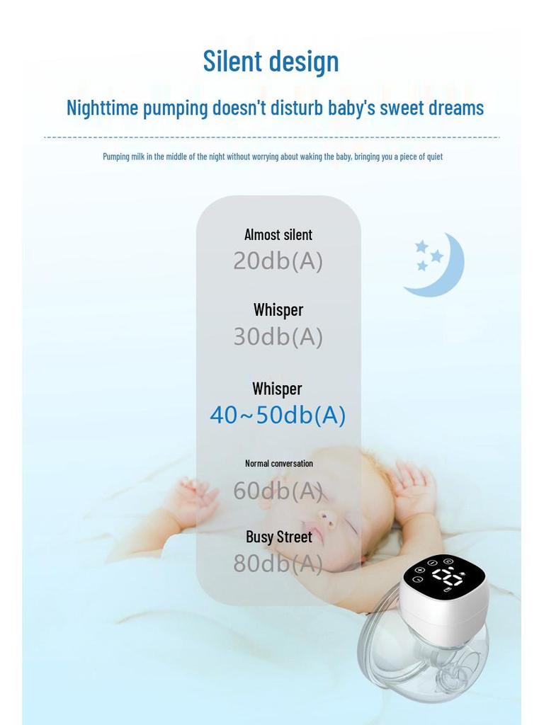 New Wearable Wireless Electric Breast Pump: Hands-Free, Integrated, Automatic Milk Collector