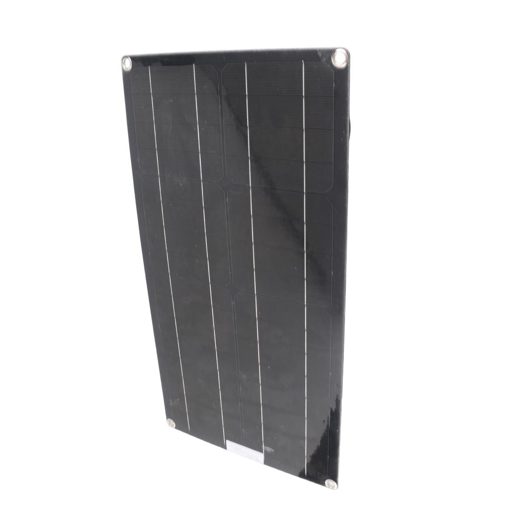 Solar Panel 100W Monocrystalline Lightweight Portable Solar Charger Panel with Wire for RV Tent Roof Black