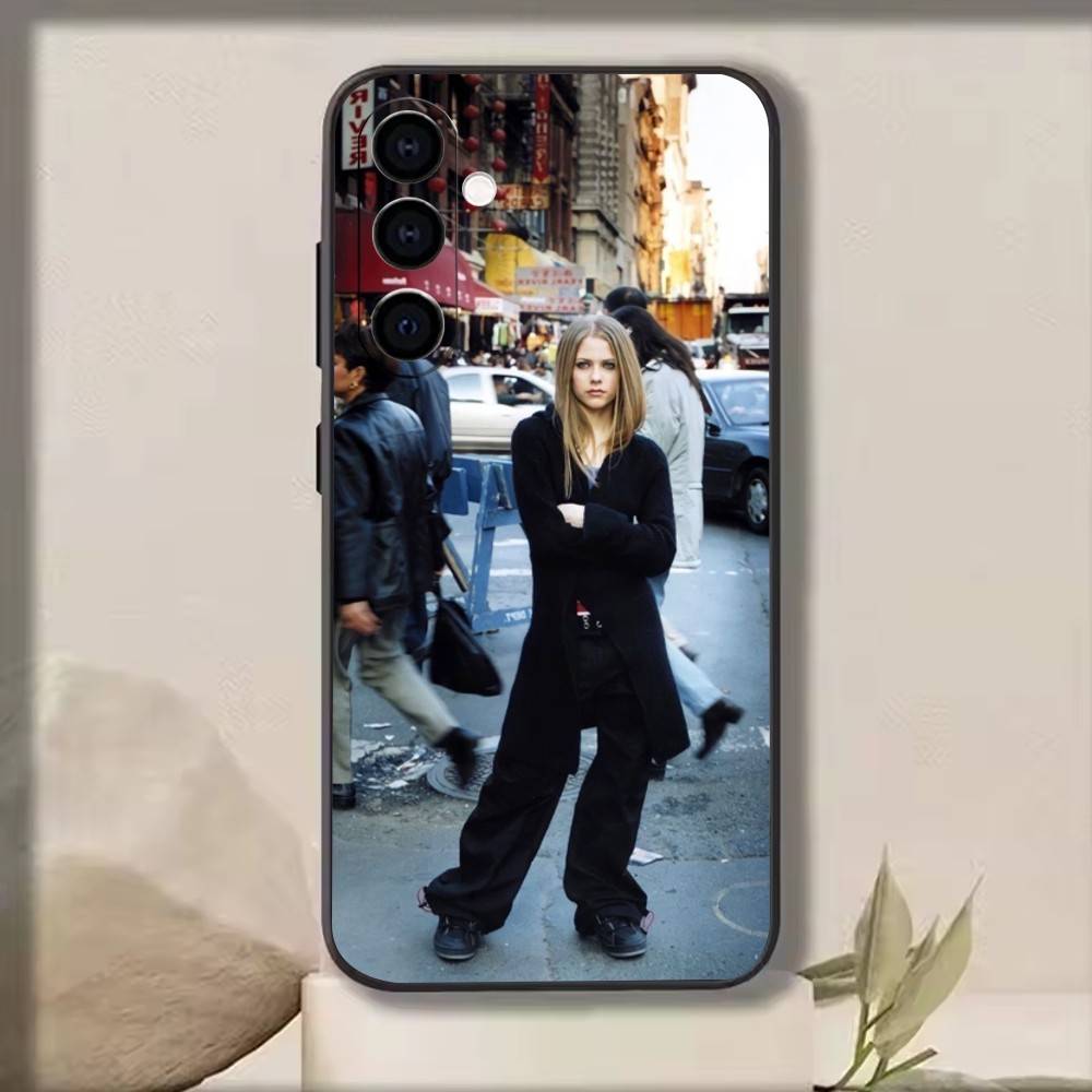 A-A-Avril   Phone Case Black Silicone Soft For Samsung Galaxy A73,A72,A71,A70,A53,A52,A51