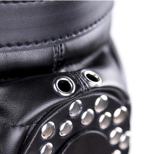 BDSM  Slave Fetish Sex Toys Adult Products Face Mask Headgear Leather Gag Cosplay