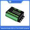 Industrial USB To 4-Port RS485 Converter with Multi-System Compatibility & Electrostatic Protection
