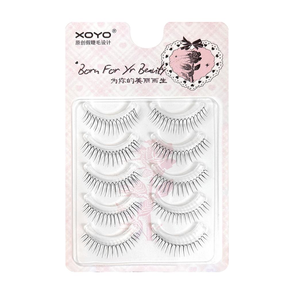 Thin Band Strip Wispy Fake Lashes Fluffy Natural Wispy Lashes For Work Birthdays Parties Travel