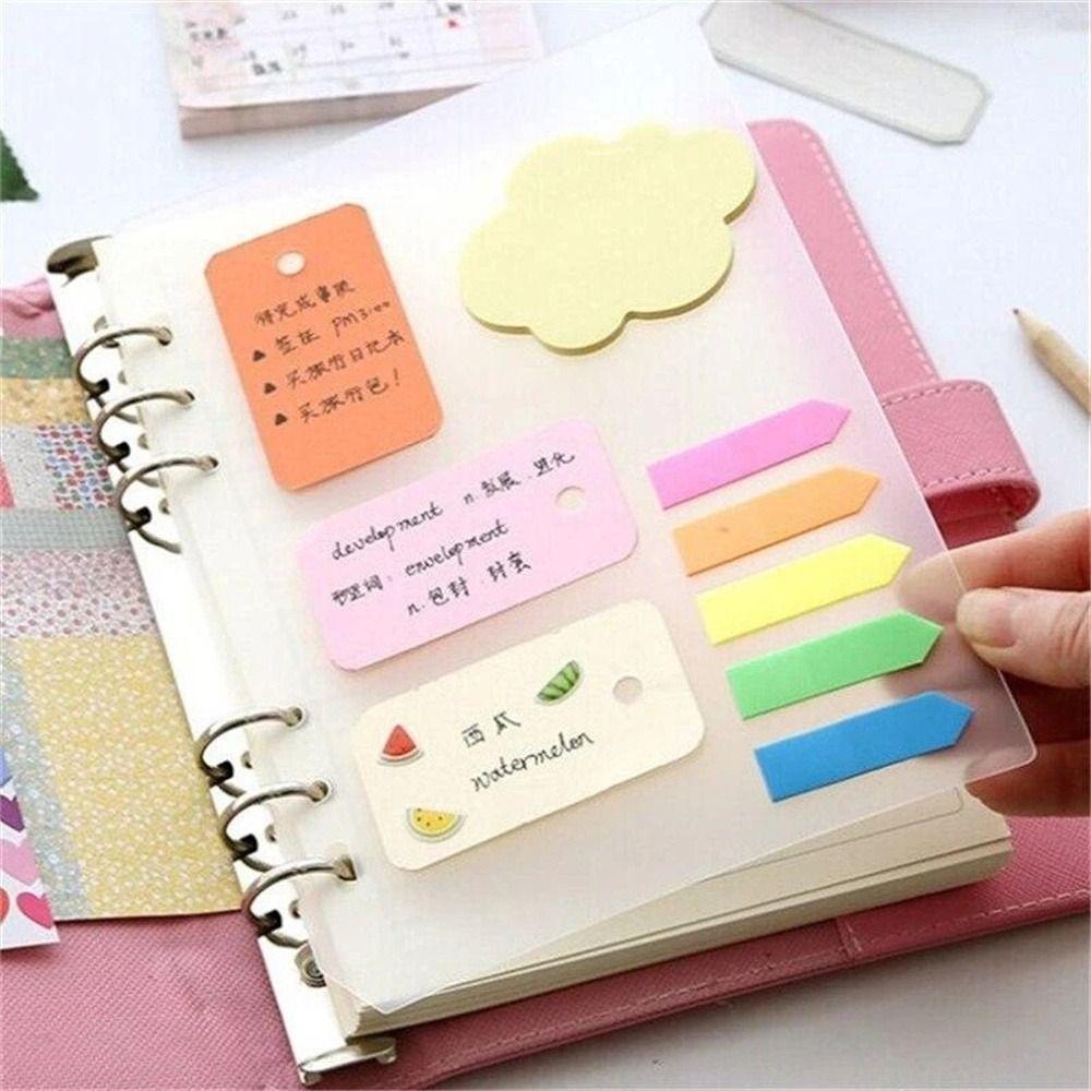 Transparent Agenda Planner Separator Notebook Divider Loose-leaf Divider Binder Organizer Divider