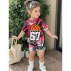 67 Meme Ragazze Italiane Brainrot Set Magliette per Bambini Regalo Divertente Harajuku Bambini Top Corto Estivo Set Manica Corta Abbigliamento per Bambini