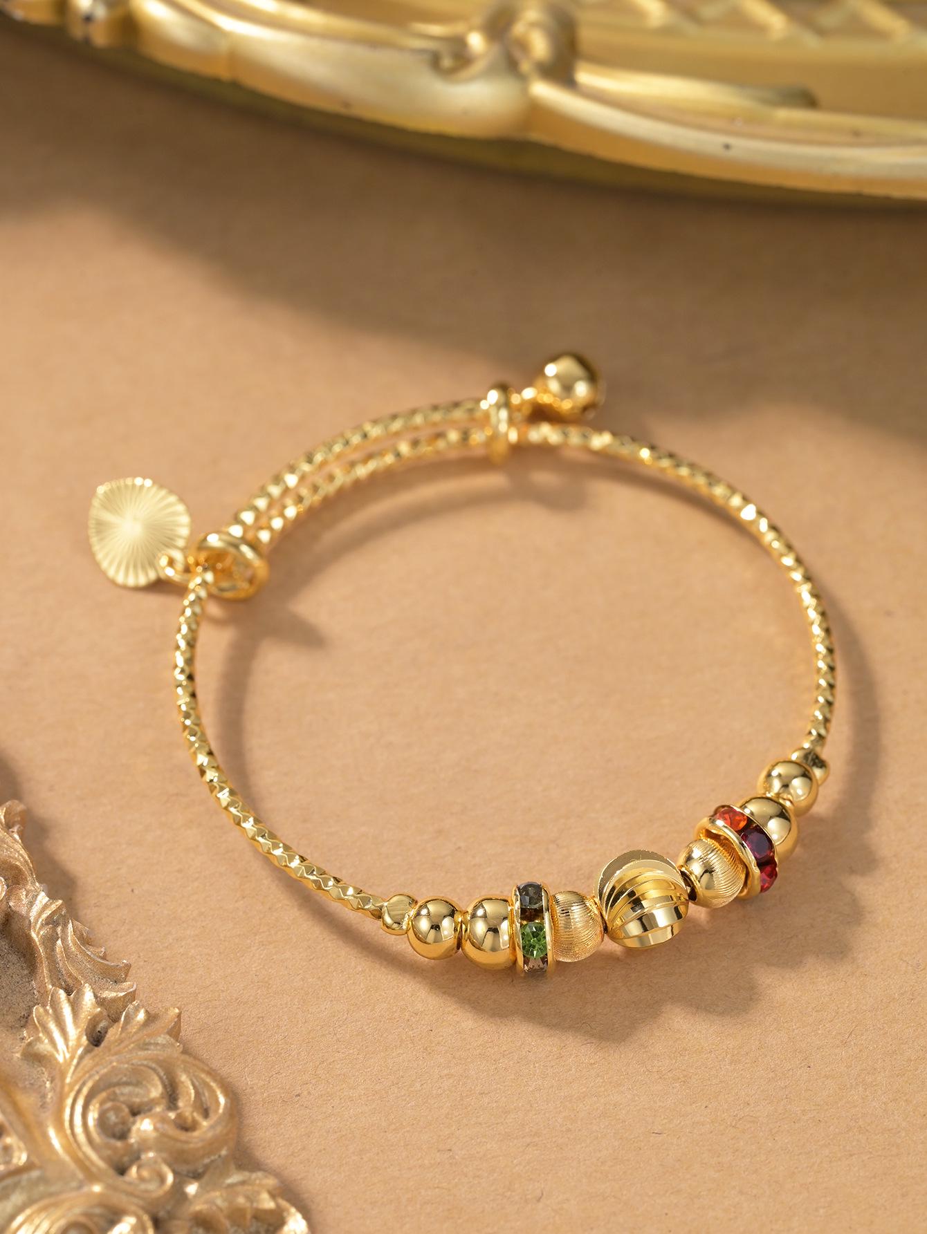 Sparkling Stars Baby Bracelet - Middle Eastern Design, Sliding Beads, Perfect for Children