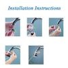 Water Purification Adjustable Water Saving Filter Nozzle Kitchen Tap Faucet Filter 6-layer Filtration