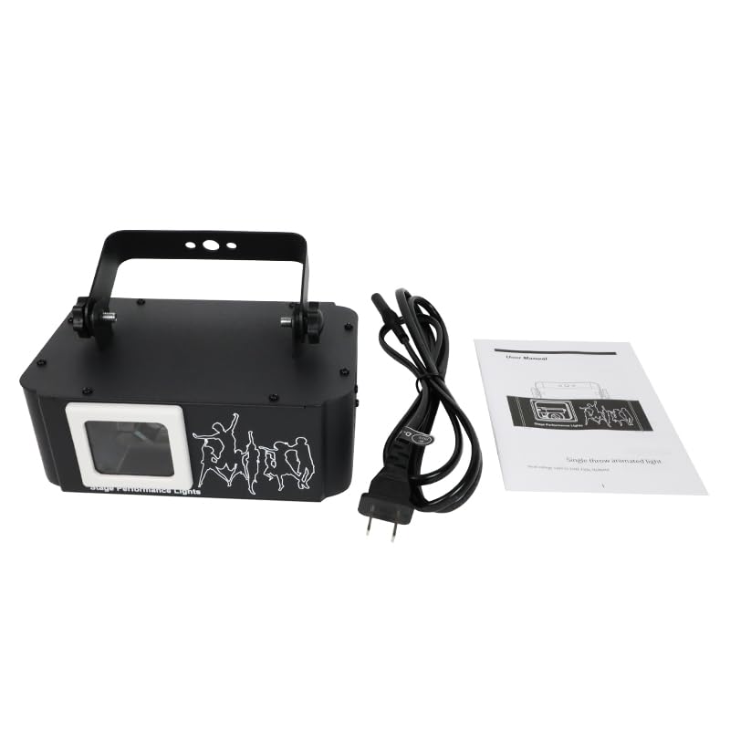 PAIFIEVD 3D RGB Beam Projector Light, 500mW Animated Disco Light, Music Sound Activated Stage Light Support DMX512, Beam Effect Scan Light for Bar