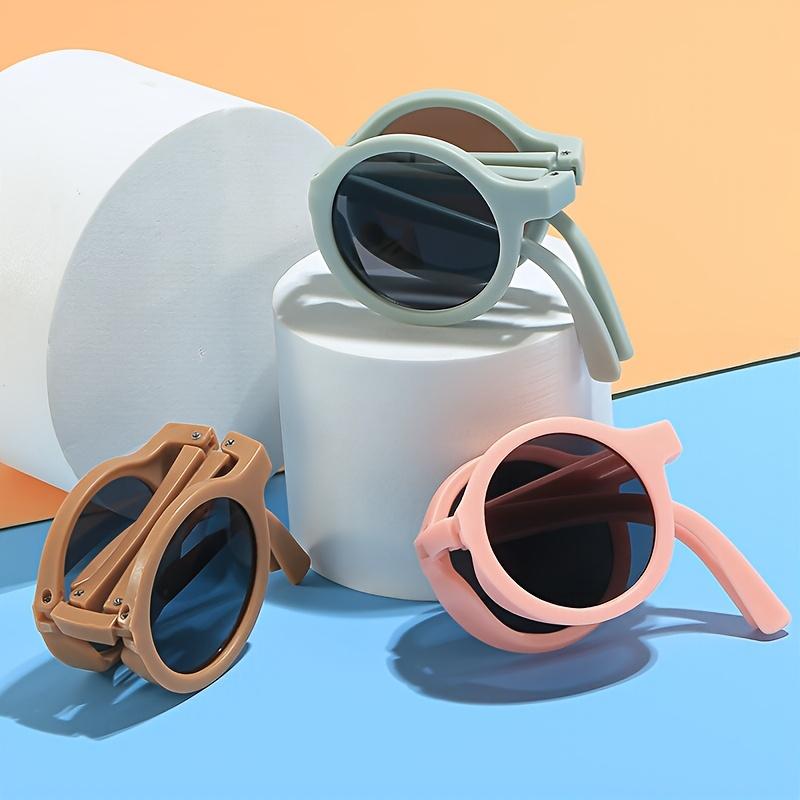 A Pair of Foldable Fashionable Round Dress Glasses Light And Portable Suitable for Men And Women Cute Trendy Suitable