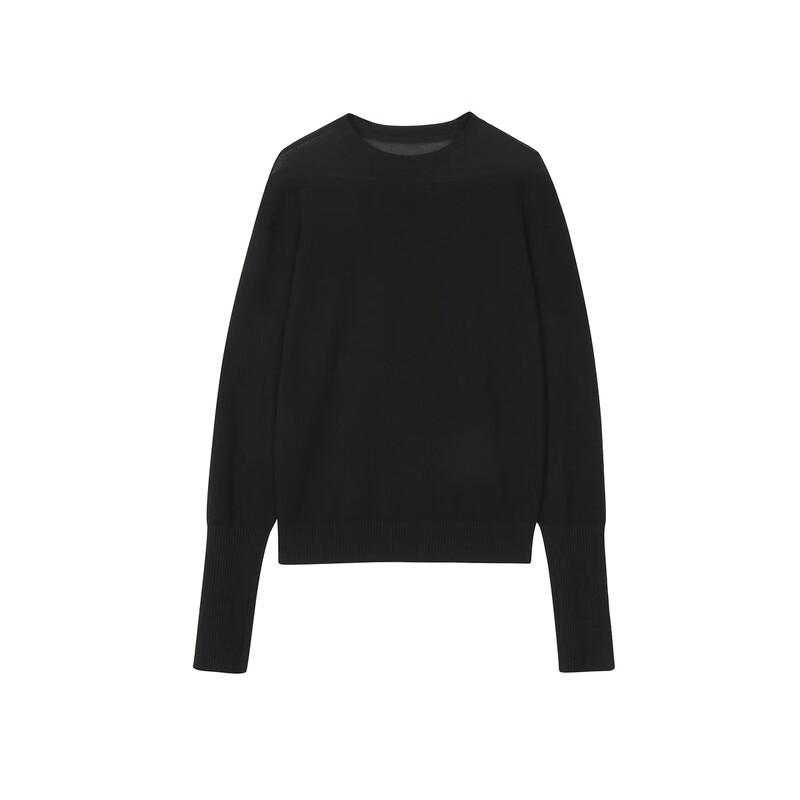 LESS 2024 Winter Crew Neck Cashmere Sweater