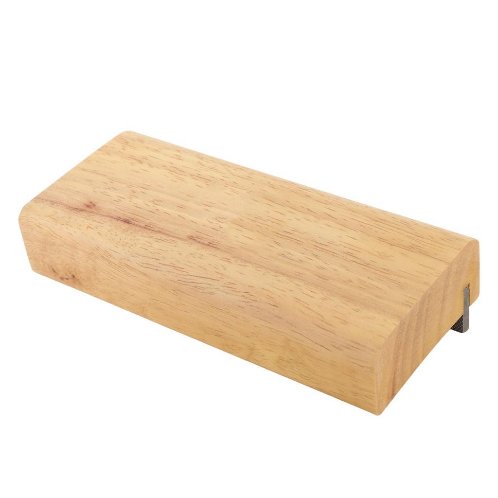 90 Degree Fret Beveling File with Arc Radius Wooden Base Fret End Dressing File for Guitar Bass Ukul