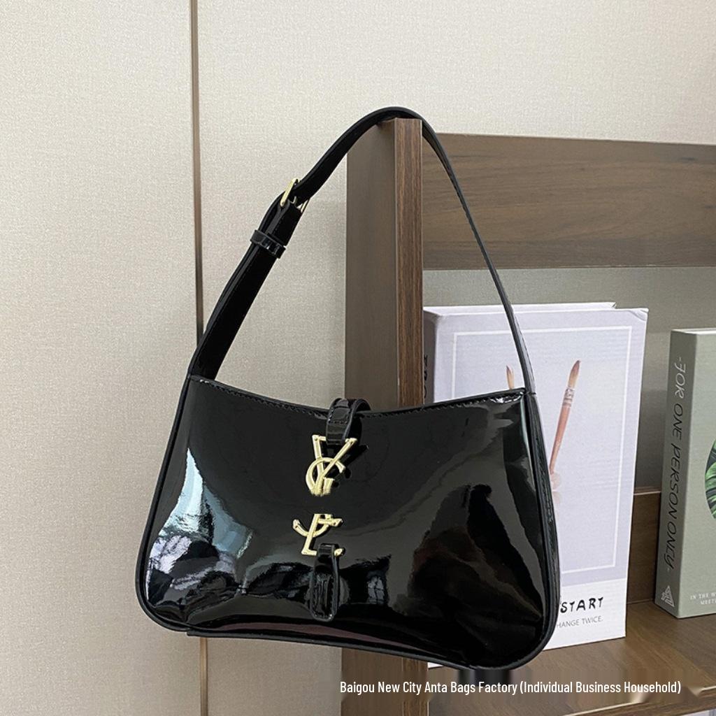 2025 Geantă de umăr de nișă versatilă de culoare solidă exclusivă pentru femei