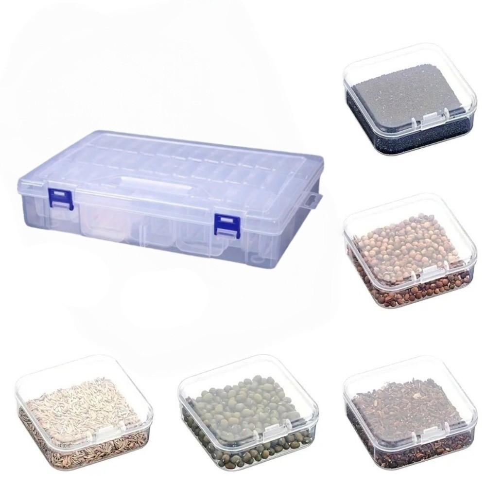 Plastic Jewelry Beads Storage Case 45 Grids Pudding Bean Container  Craft Storage