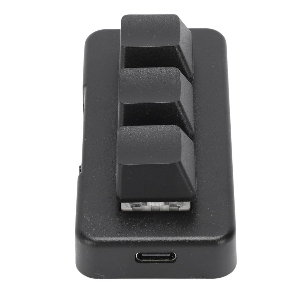 USB Wired 3 Key Keyboard Customize Programmable 3 Key Mechanical Keypad for PC Video Game