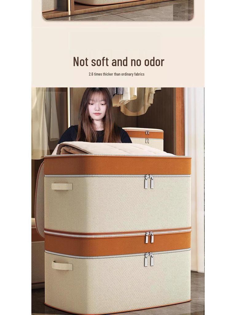 Foldable Waterproof Mold-Proof Large Wardrobe Storage Box for Dorms