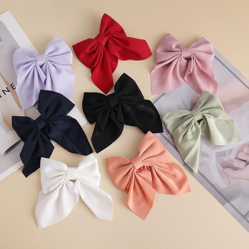 Elegante Haarspangen mit Schleife und Schleife, koreanische einfache Haarspangen mit Schleife und Schmetterling, Haarnadeln für Frauen und Mädchen, seitlicher Clip, Haar-Accessoires