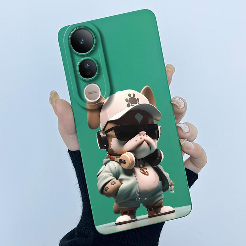 For Vivo V50 Lite Case Lovely Phone Shell Soft Liquid Silicone Back Cover For Vivo V 50 Lite Full Protection Shockproof Bumper
