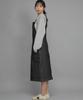 Seinteukeulu Wrinkle Band Overalls Skirt Swb-612 Denim Black