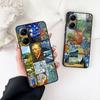Starry Night Van Sunflower Gogh Painting Phone Case for Xiaomi Redmi Note 13 14 ProPlus Pro Plus 14C A4 13C Pro+ Note14 Cover