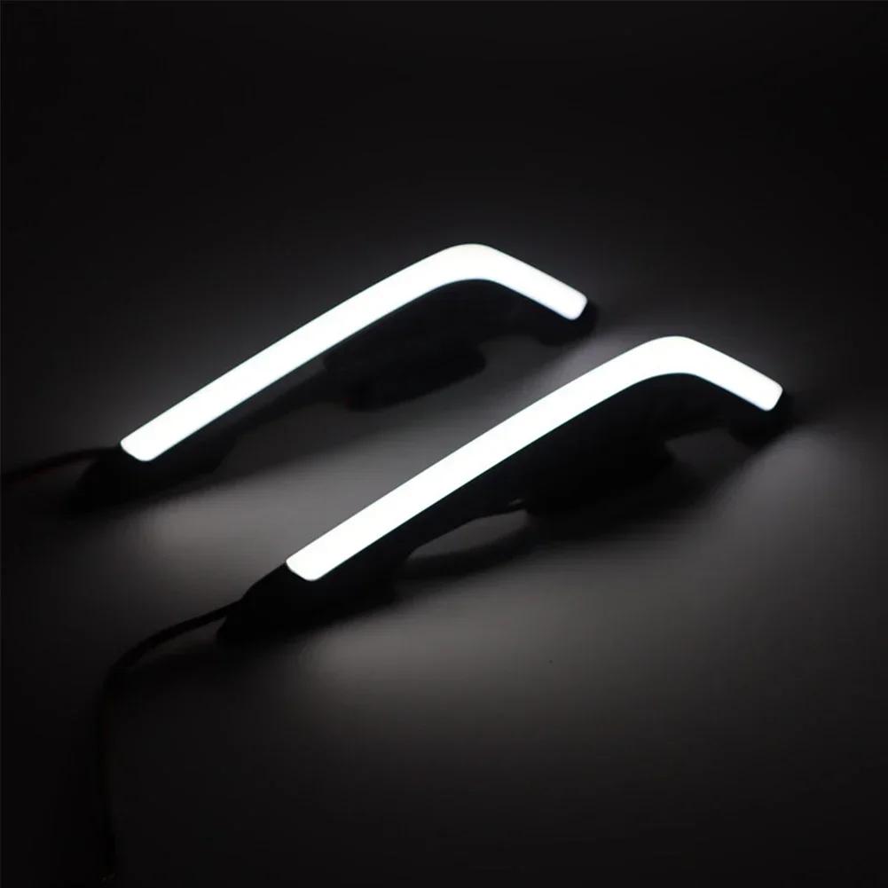 2Pcs Motorcycle Front Side Spoiler Winglets Aerodynamic Wing Set Fixed Wind Wings with LED Light Adhesive Decoration Sticker