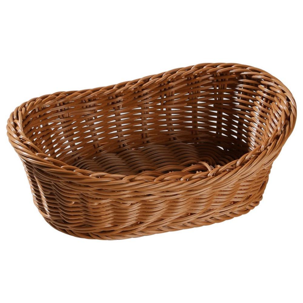 

Creative Fruit Tray Plastic Desktop Clutter Box Desktop Ornament Storage Basket Kitchen S коричневый