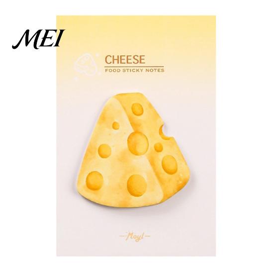 Note Pad Stick Pads, Funny Toast Bread Cookie Cheese Design Cute Notepad, 30 Notes Sheets/Pad Self Memo for Home Office Notebook Bookmarks Supplies