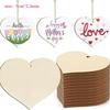 10/24pcs Butterfly Flower Unfinished Crafts Wooden Slices Ornaments For Birthday Wedding Party Table Decor DIY Painting Gifts