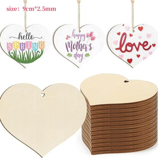 10/24pcs Butterfly Flower Unfinished Crafts Wooden Slices Ornaments For Birthday Wedding Party Table Decor DIY Painting Gifts