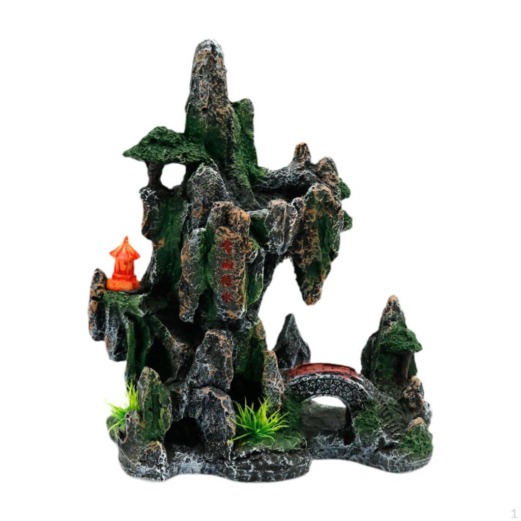 Aquarium Rockery Figurine Crafts Aquatic Caves Landscape Fish Tank Accessories Creative Landscaping