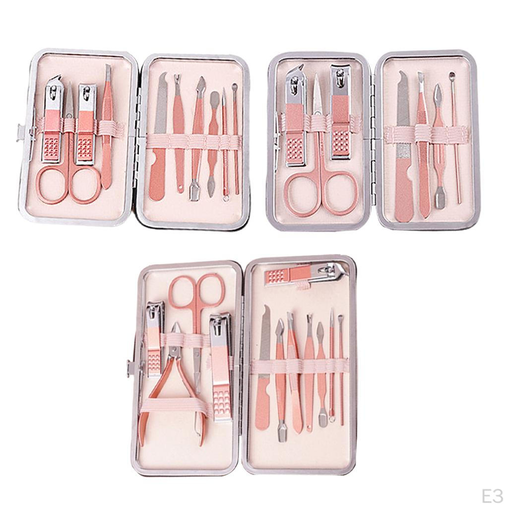 Nail Set of Stainless Steel Pedicure Cuticles for Women And Portable Men