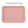 White Plastic Tray, Multi-function, Rectangular Storage Tray, Nordic Simple, Home, Kitchen, Supplies, Fruit, Dessert , 29*17cm