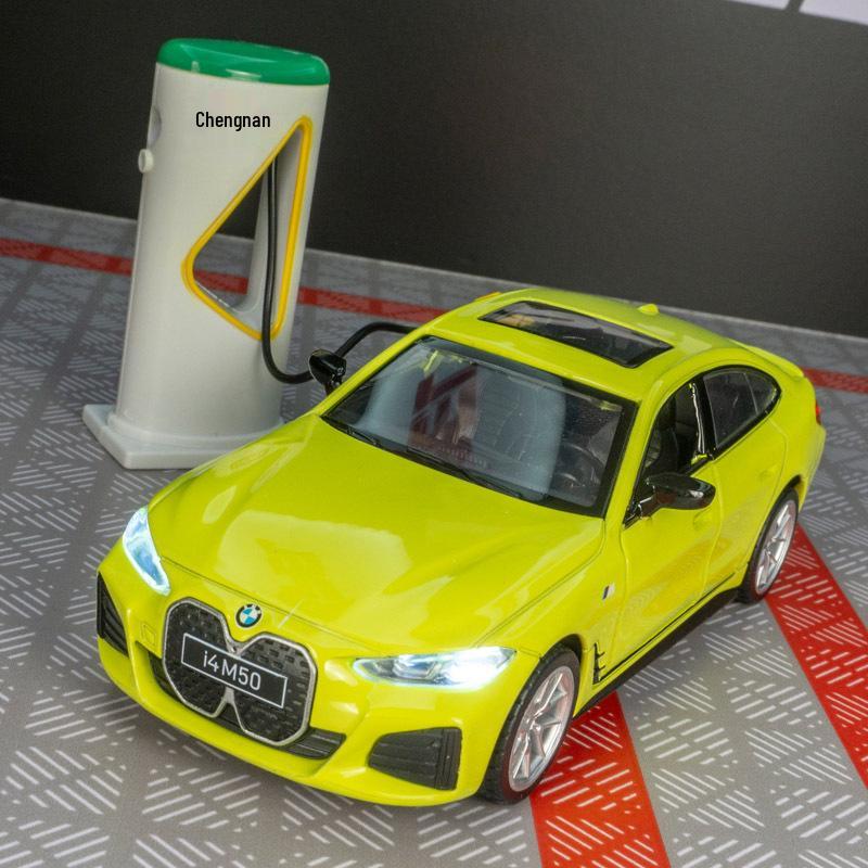 

Caipo i4 M50 New Energy Alloy Car Model - Pull-Back Sedan Toy for Kids