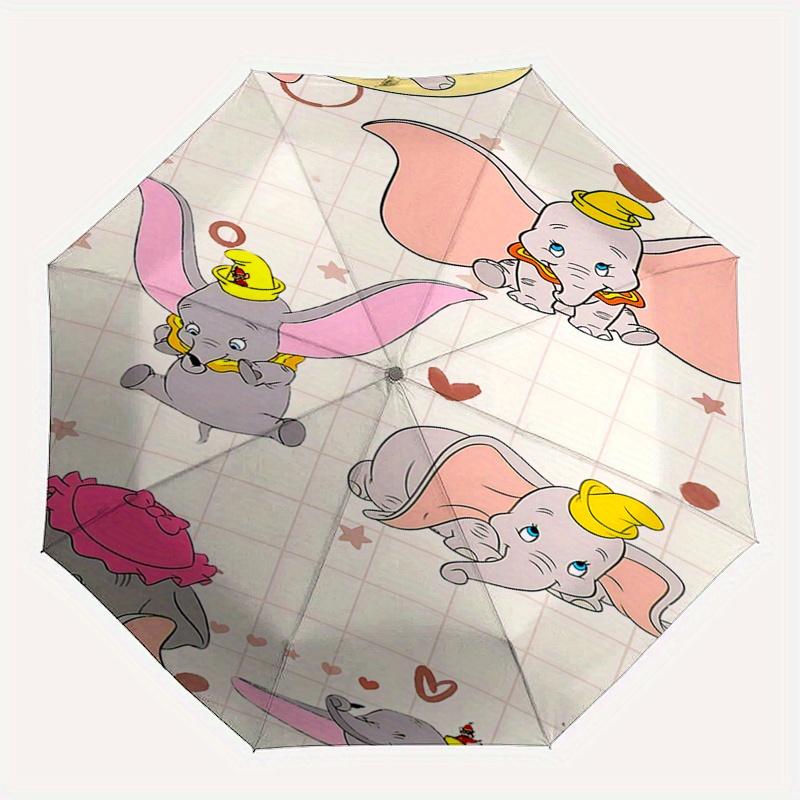 Dumbo, Elephant Automatic Opening and Closing Umbrella, Compact Travel Umbrella, Lightweight and Portable, Suitable for Beach Commuting Busi