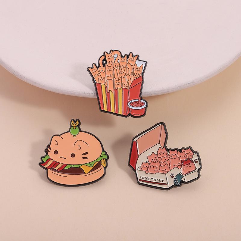 Cute Cat Collection Enamel Pins Cartoon Turbo Granny Cat Anime Character Kitten Doctor Animal Brooches Lapel Badge Jewelry Gifts