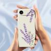 For iPhone 17 Air Case Lavender Pattern Printing Straight Edge TPU Phone Back Cover