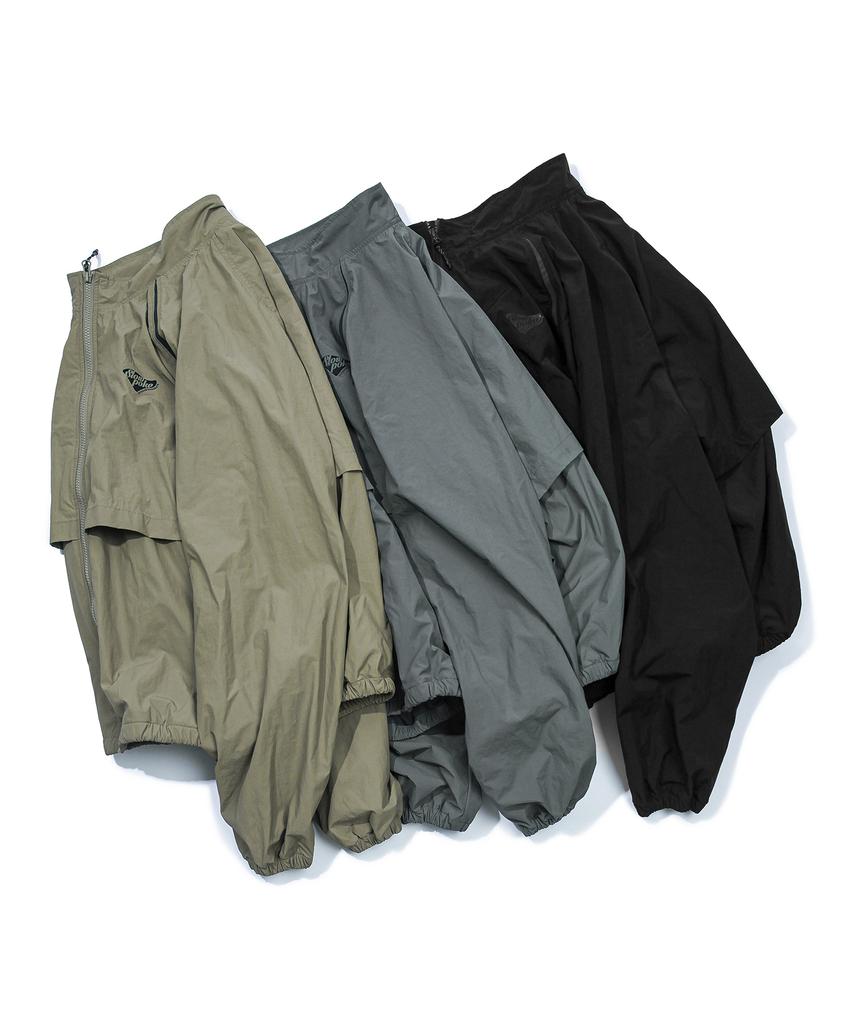 Slowpoke Nylon Zip-Up Track Jacket Khaki