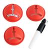 3-Packs Golf Ball Liners with Marker Pen, Impact Golf Ball Drawing Marking Alignment Tool for Precision Putting