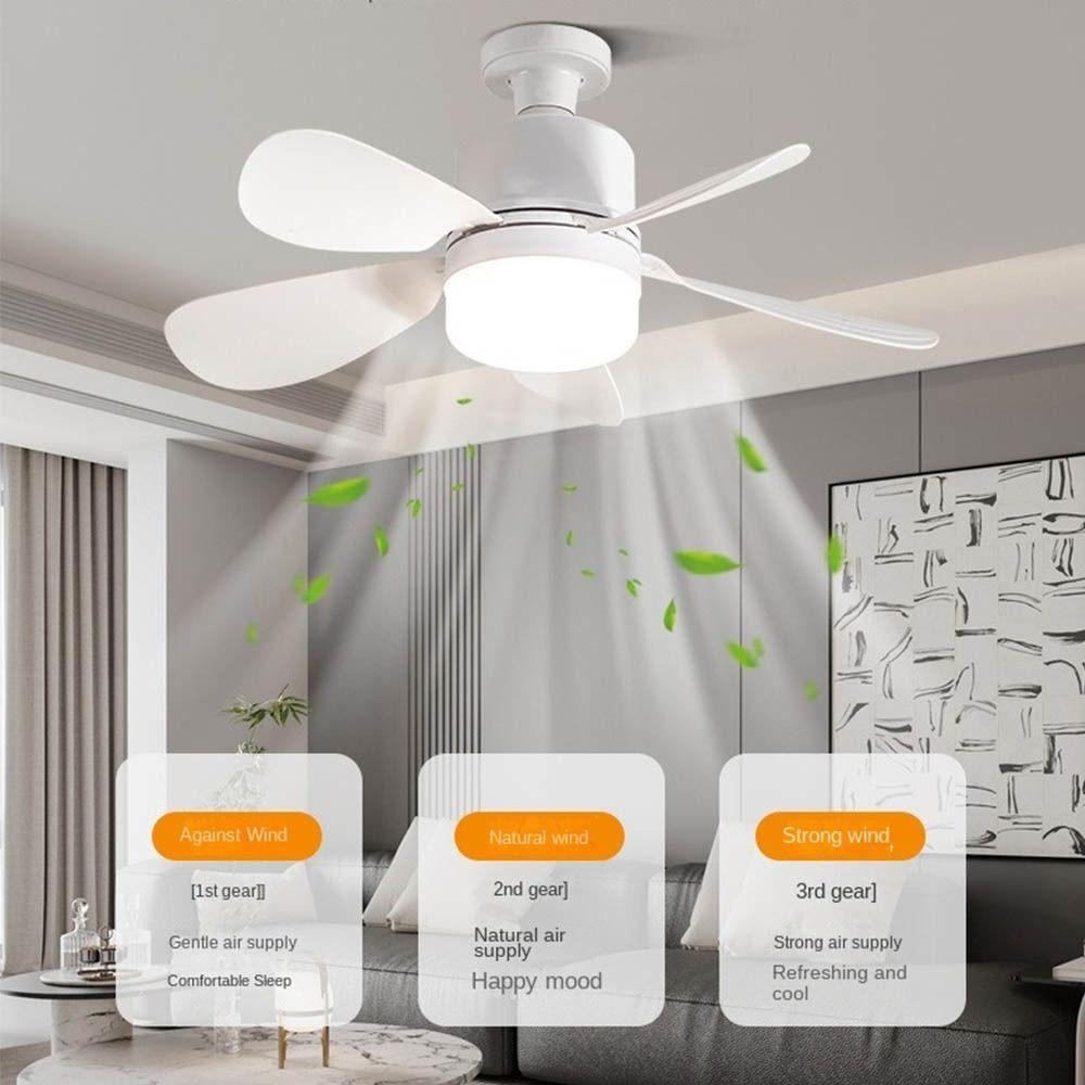 with Lights Ceiling Fan Light Dimmable 3 Gears Ceiling Lamp with Remote Control Energy Saving Electric Cordless Fan