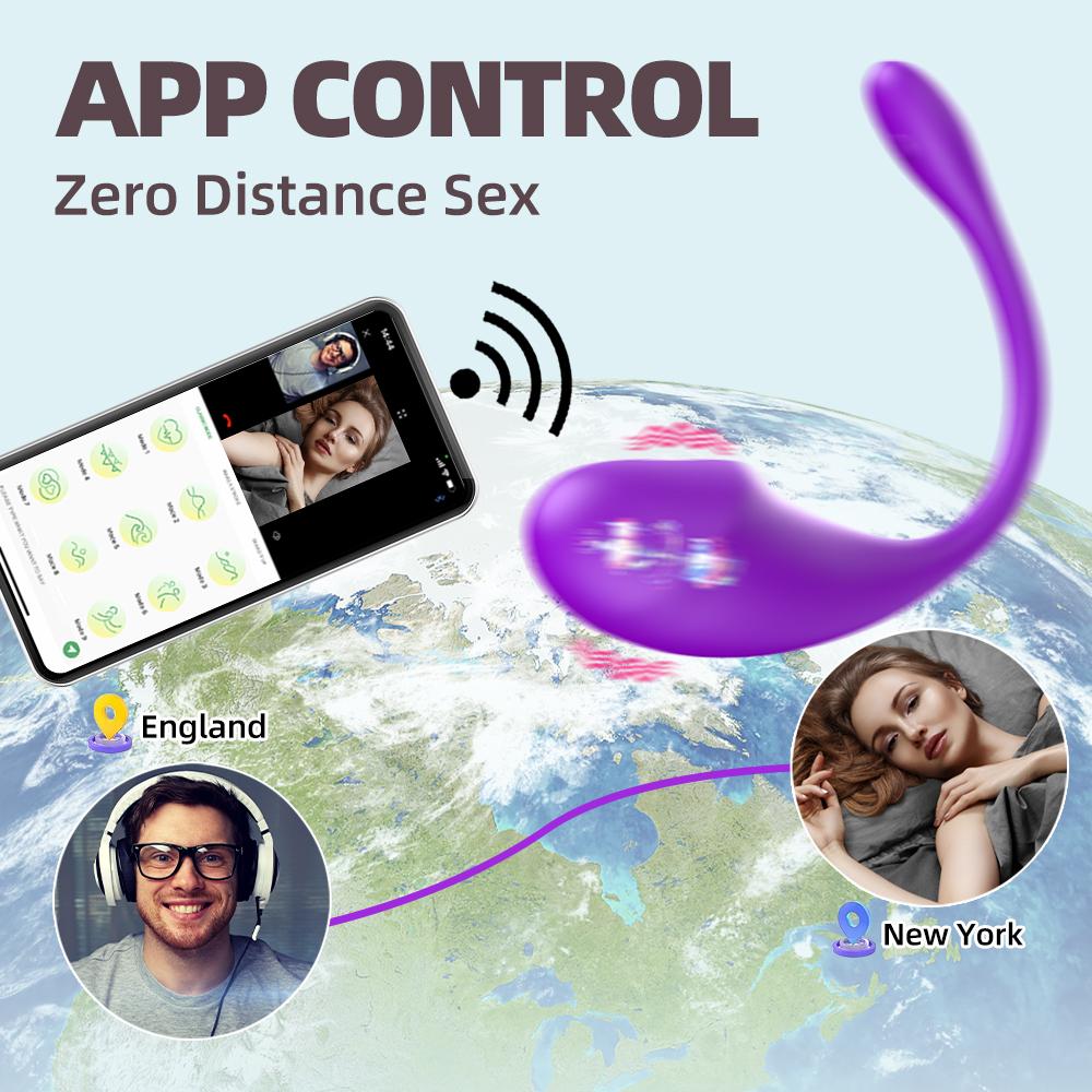 Vibrator Egg Love Egg Vagina Wireless APP Remote Control Wearable G Spot Clitoris Stimulator Vaginal Anal Massage For Women Adult Erotic Sex Toys