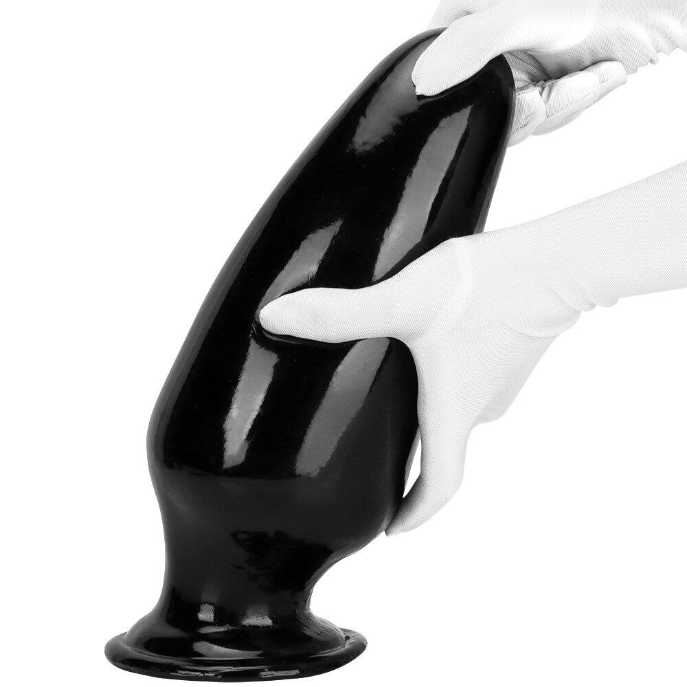 30.5*11.5cm Giant Dilator Anal Plug Dildo Masturbator Fisting Big Dick Black Penis Sex Toy Slave Femdom PVC